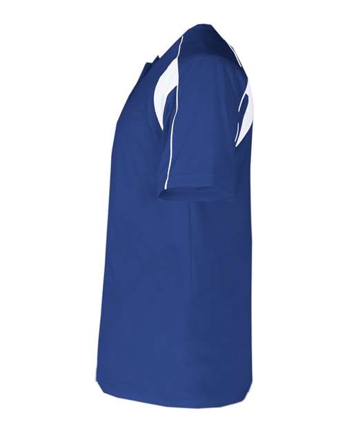 Alleson Athletic B-Core Pro Placket Jersey 7937 - Royal/ White