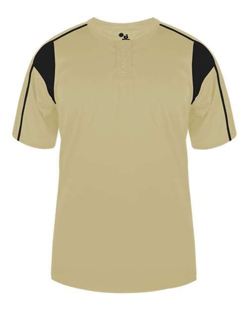 Alleson Athletic B-Core Pro Placket Jersey 7937 - Vegas Gold/ Black
