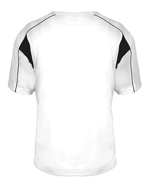 Alleson Athletic B-Core Pro Placket Jersey 7937 - White/ Black