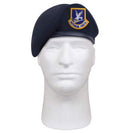 Rothco Inspection Ready Beret With USAF Flash - Midnight Navy Blue. Item