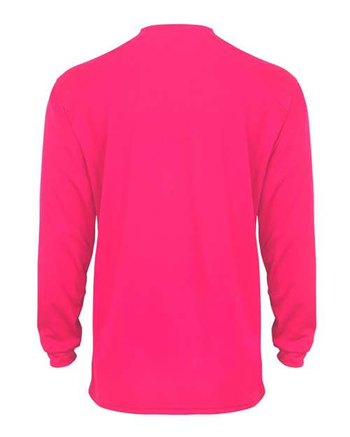 Badger B-Core Long Sleeve T-Shirt 4104 - Hot Pink