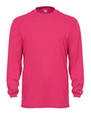 Badger B-Core Long Sleeve T-Shirt 4104 - Hot Pink