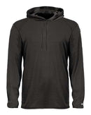 Badger B-Core Hooded Long Sleeve T-Shirt 4105 - Black