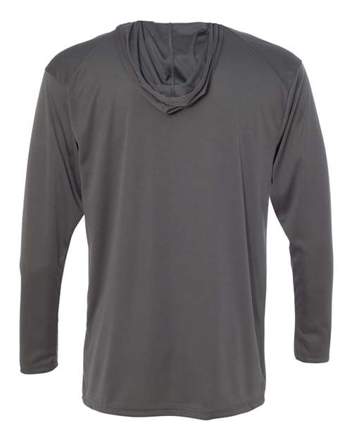 Badger B-Core Hooded Long Sleeve T-Shirt 4105 - Graphite