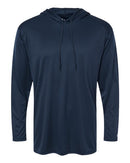 Badger B-Core Hooded Long Sleeve T-Shirt 4105 - Navy