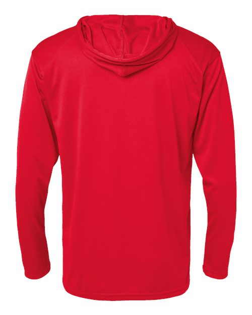 Badger B-Core Hooded Long Sleeve T-Shirt 4105 - Red