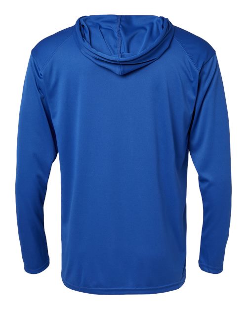 Badger B-Core Hooded Long Sleeve T-Shirt 4105 - Royal