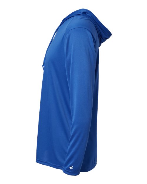 Badger B-Core Hooded Long Sleeve T-Shirt 4105 - Royal