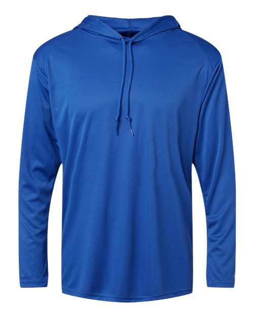 Badger B-Core Hooded Long Sleeve T-Shirt 4105 - Royal