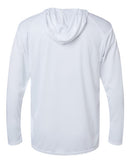 Badger B-Core Hooded Long Sleeve T-Shirt 4105 - White