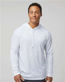 Badger B-Core Hooded Long Sleeve T-Shirt 4105 - White