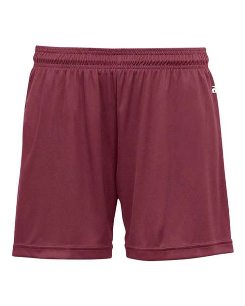Badger Women's B-Core 5" Inseam Shorts 4116 - Cardinal