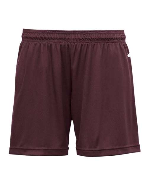 Badger Women's B-Core 5" Inseam Shorts 4116 - Maroon