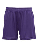 Badger Women's B-Core 5" Inseam Shorts 4116 - Purple