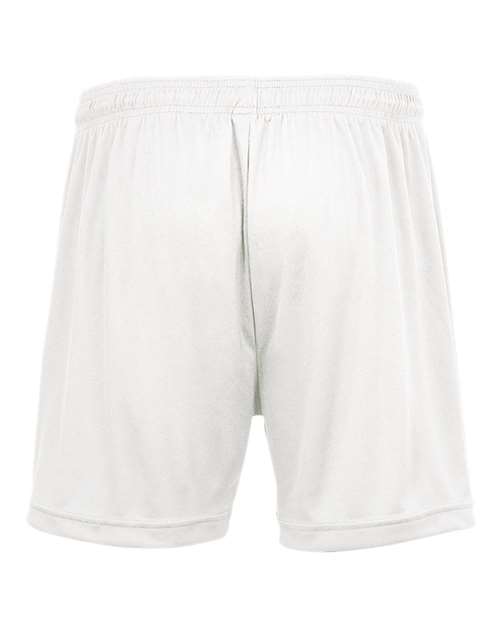 Badger Women's B-Core 5" Inseam Shorts 4116 - White