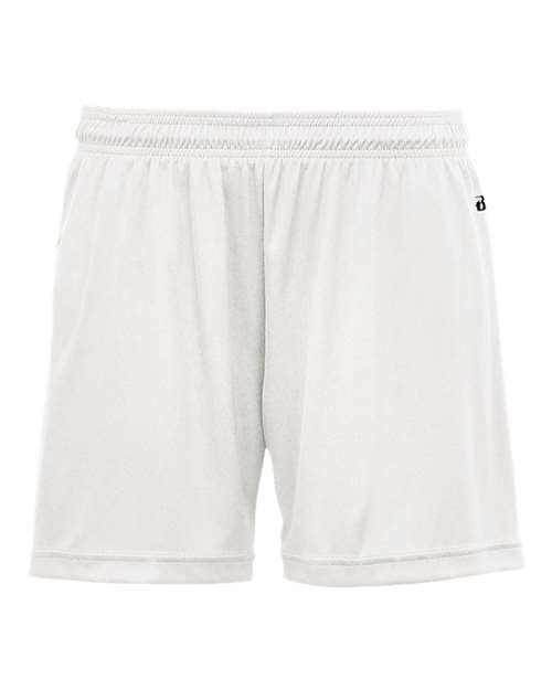 Badger Women's B-Core 5" Inseam Shorts 4116 - White