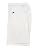Badger Women's B-Core 5" Inseam Shorts 4116 - White