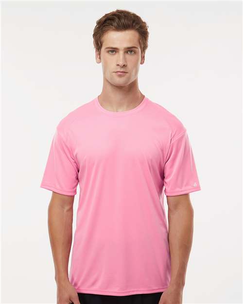 Badger B-Core Sport Shoulders T-Shirt 4120 - Pink