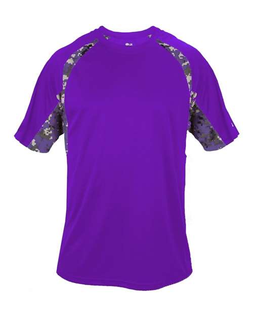 Badger Hook Digital T-Shirt 4140 - Purple/ Purple