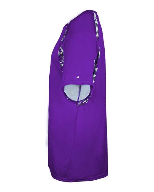 Badger Hook Digital T-Shirt 4140 - Purple/ Purple