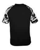 Badger Camo Sport T-Shirt 4141 - Black/ White Camo