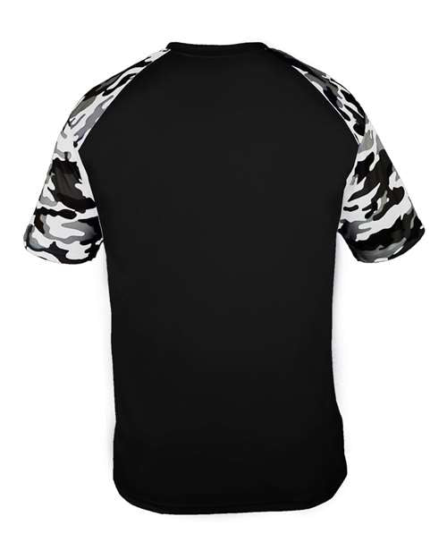 Badger Camo Sport T-Shirt 4141 - Black/ White Camo