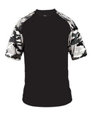 Badger Camo Sport T-Shirt 4141 - Black/ White Camo