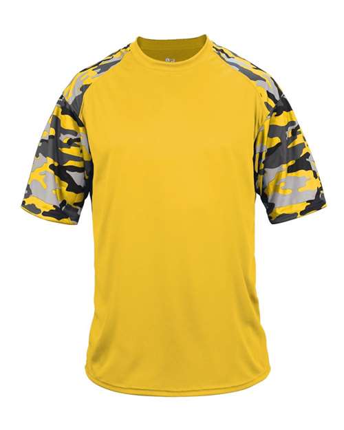 Badger Camo Sport T-Shirt 4141 - Gold/ Gold Camo
