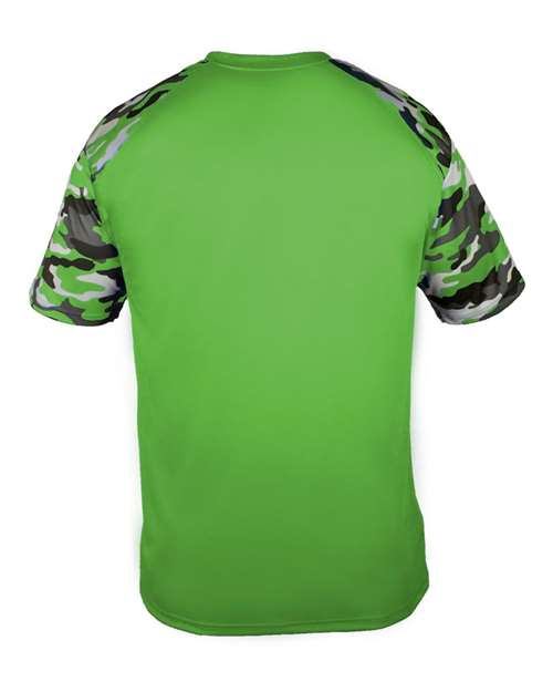 Badger Camo Sport T-Shirt 4141 - Lime/ Lime Camo