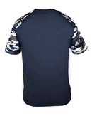 Badger Camo Sport T-Shirt 4141 - Navy/ Navy Camo