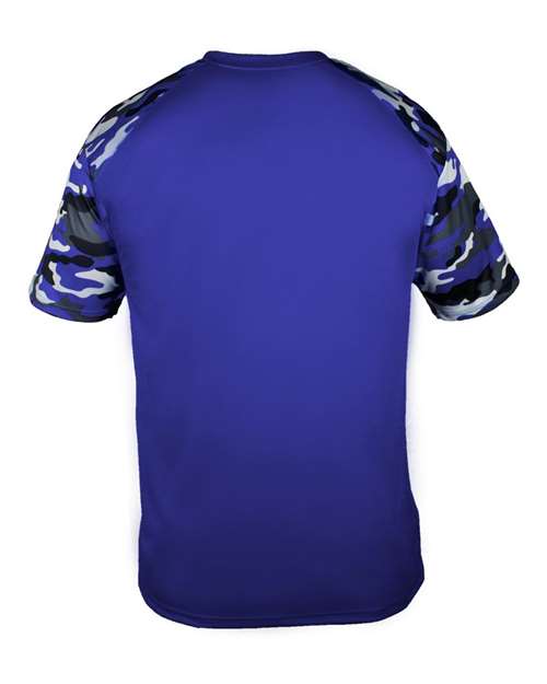 Badger Camo Sport T-Shirt 4141 - Royal/ Royal Camo