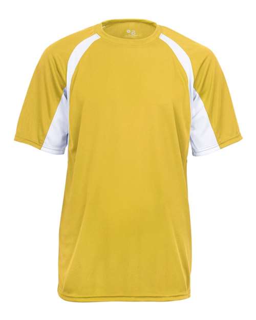Badger B-Core Hook T-Shirt 4144 - Gold/ White
