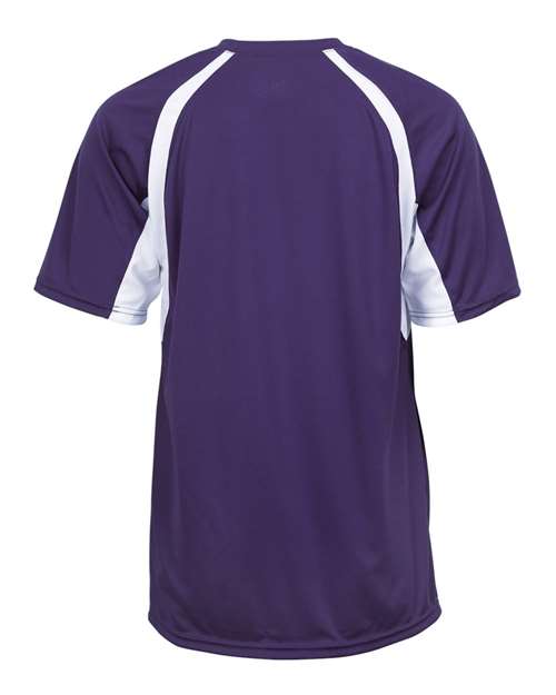 Badger B-Core Hook T-Shirt 4144 - Purple/ White