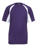 Badger B-Core Hook T-Shirt 4144 - Purple/ White