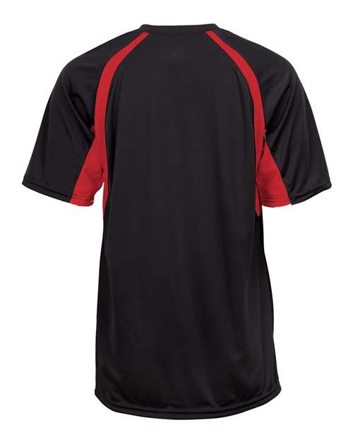 Badger B-Core Hook T-Shirt 4144 - Black/ Red