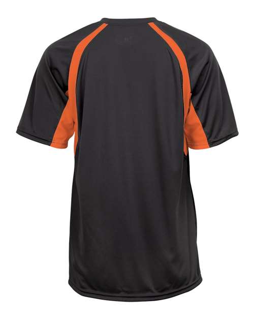 Badger B-Core Hook T-Shirt 4144 - Graphite/ Safety Orange