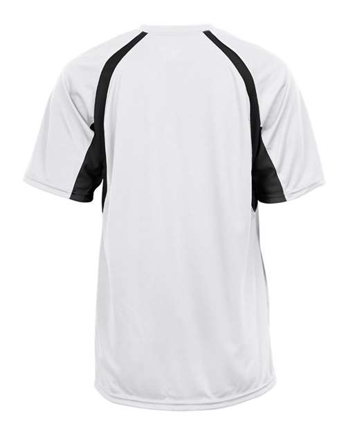 Badger B-Core Hook T-Shirt 4144 - White/ Black
