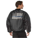 Rothco Thin Blue Line Flag MA-1 Flight Jacket. Item
