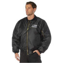 Rothco Thin Blue Line Flag MA-1 Flight Jacket. Item