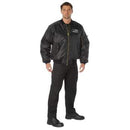 Rothco Thin Blue Line Flag MA-1 Flight Jacket. Item