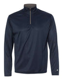 Badger B-Core Quarter-Zip Pullover 4102 - Navy/ Graphite