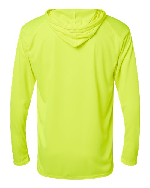 Badger B-Core Hooded Long Sleeve T-Shirt 4105 - Safety Yellow