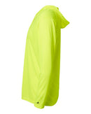 Badger B-Core Hooded Long Sleeve T-Shirt 4105 - Safety Yellow
