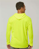Badger B-Core Hooded Long Sleeve T-Shirt 4105 - Safety Yellow