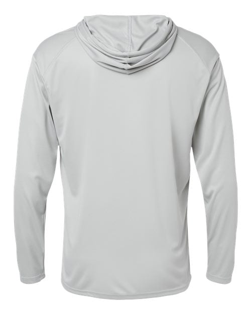 Badger B-Core Hooded Long Sleeve T-Shirt 4105 - Silver