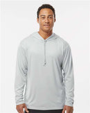 Badger B-Core Hooded Long Sleeve T-Shirt 4105 - Silver