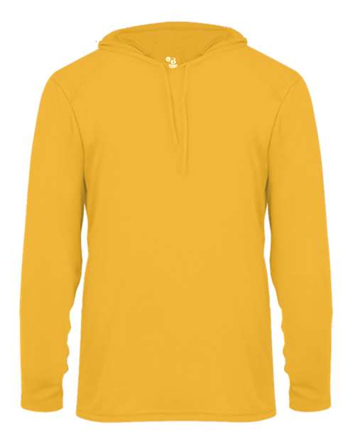 Badger B-Core Hooded Long Sleeve T-Shirt 4105 - Gold