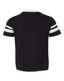 Augusta Sportswear Youth V-Neck Jersey with Striped Sleeves 361