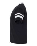 Augusta Sportswear Youth V-Neck Jersey with Striped Sleeves 361