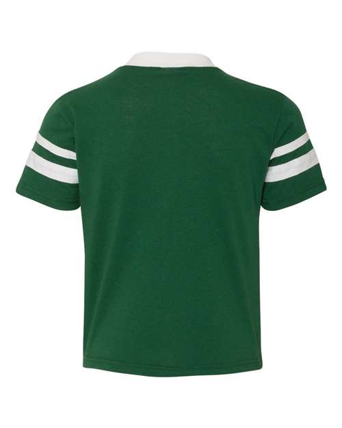 Augusta Sportswear Youth V-Neck Jersey with Striped Sleeves 361